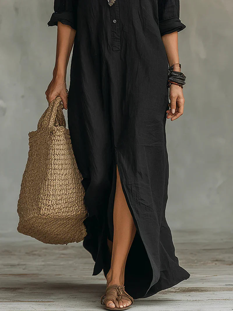 Bevy | Robe longue sans effort à la silhouette flatteuse Polyvalent pour un usage quotidien