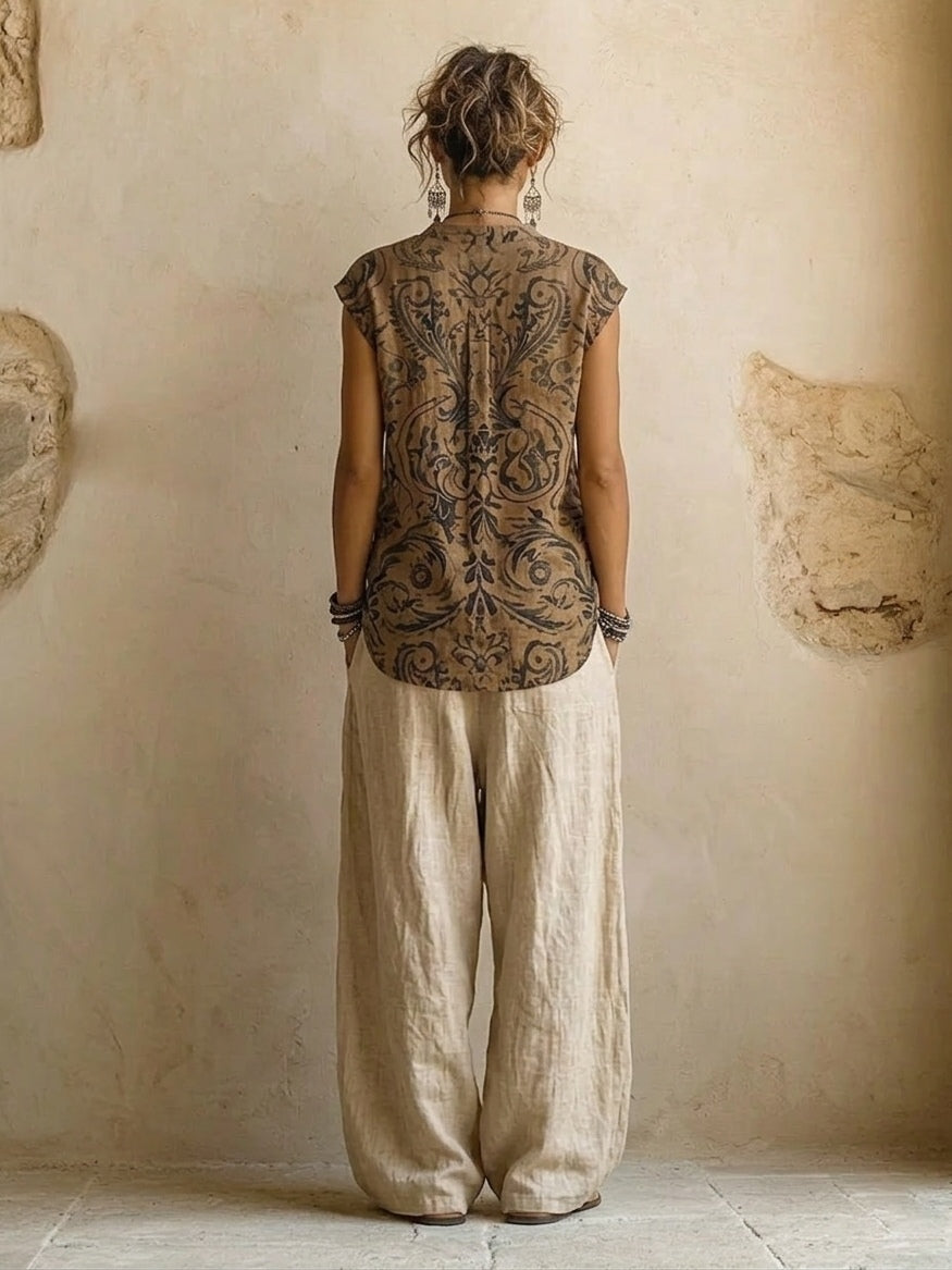 GRETEL - LOOK SUPERPOSÉ COMPLET BOHEMIAN FLUID