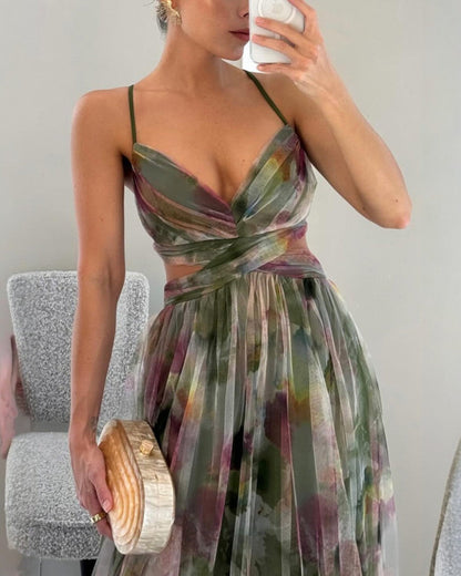 BELLA - Zauberhaftes Maxikleid mit Blumenprint