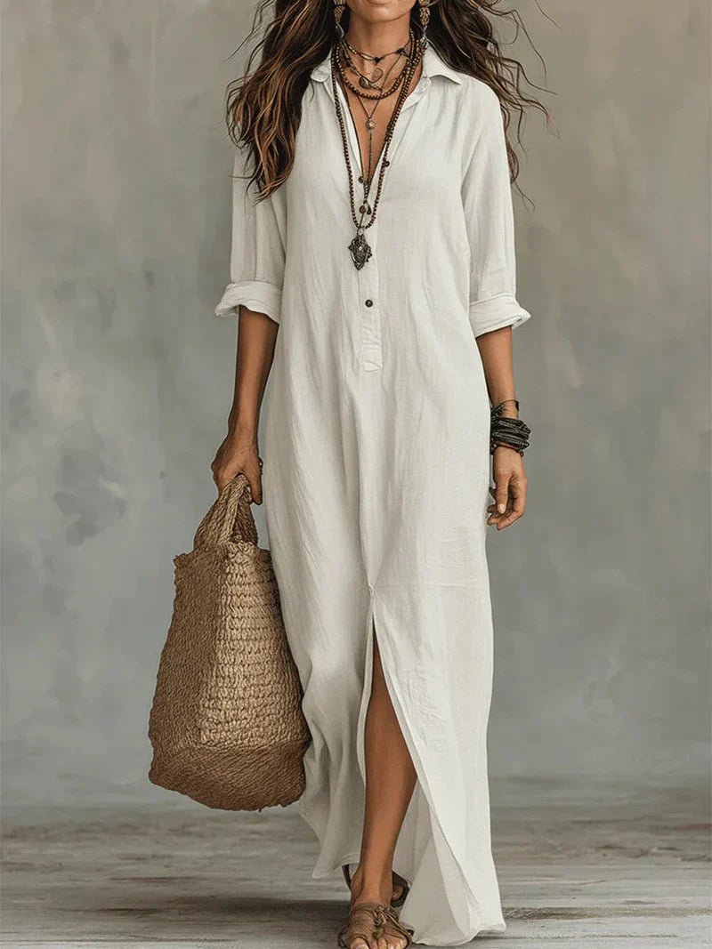 Bevy | Robe longue sans effort à la silhouette flatteuse Polyvalent pour un usage quotidien