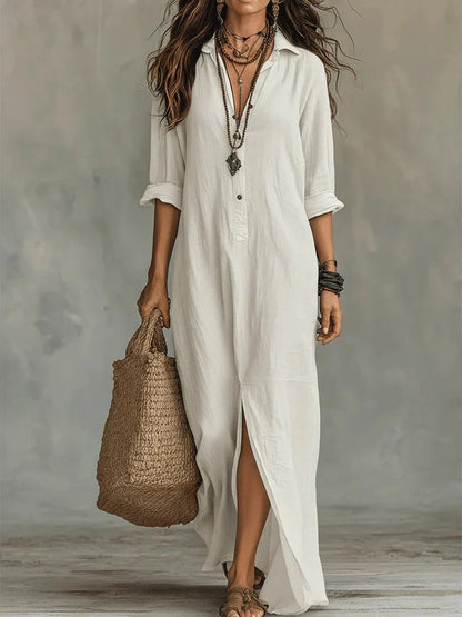 Bevy | Robe longue sans effort à la silhouette flatteuse Polyvalent pour un usage quotidien