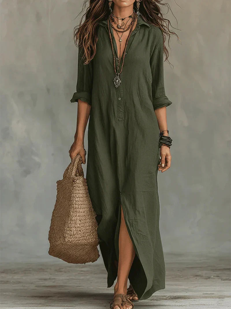 Bevy | Robe longue sans effort à la silhouette flatteuse Polyvalent pour un usage quotidien
