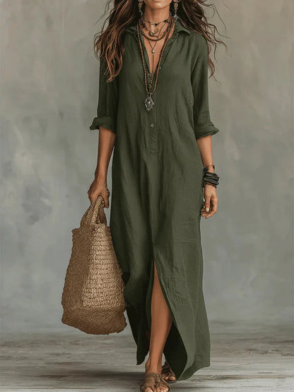 Bevy | Robe longue sans effort à la silhouette flatteuse Polyvalent pour un usage quotidien