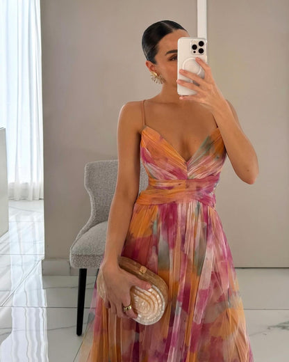 BELLA - Zauberhaftes Maxikleid mit Blumenprint