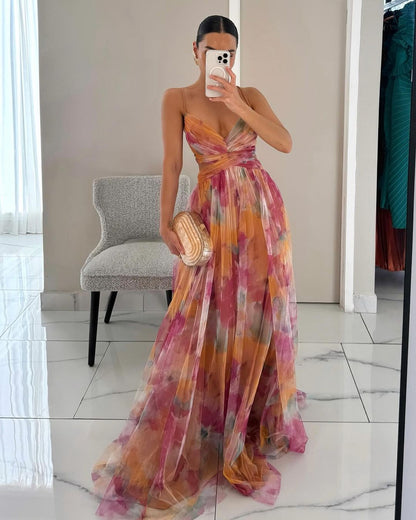 BELLA - Zauberhaftes Maxikleid mit Blumenprint