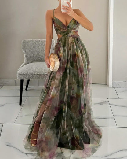 BELLA - Zauberhaftes Maxikleid mit Blumenprint