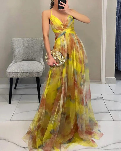BELLA - Zauberhaftes Maxikleid mit Blumenprint