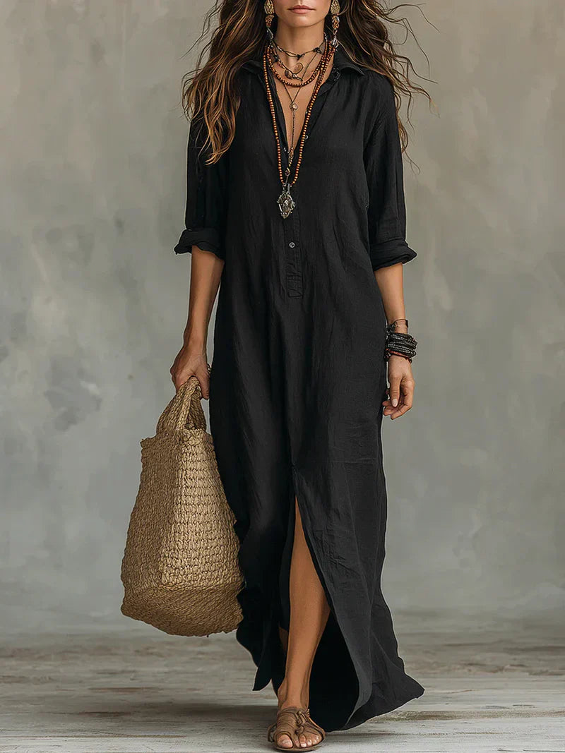 Bevy | Robe longue sans effort à la silhouette flatteuse Polyvalent pour un usage quotidien