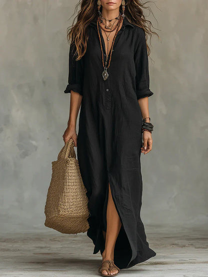 Bevy | Robe longue sans effort à la silhouette flatteuse Polyvalent pour un usage quotidien