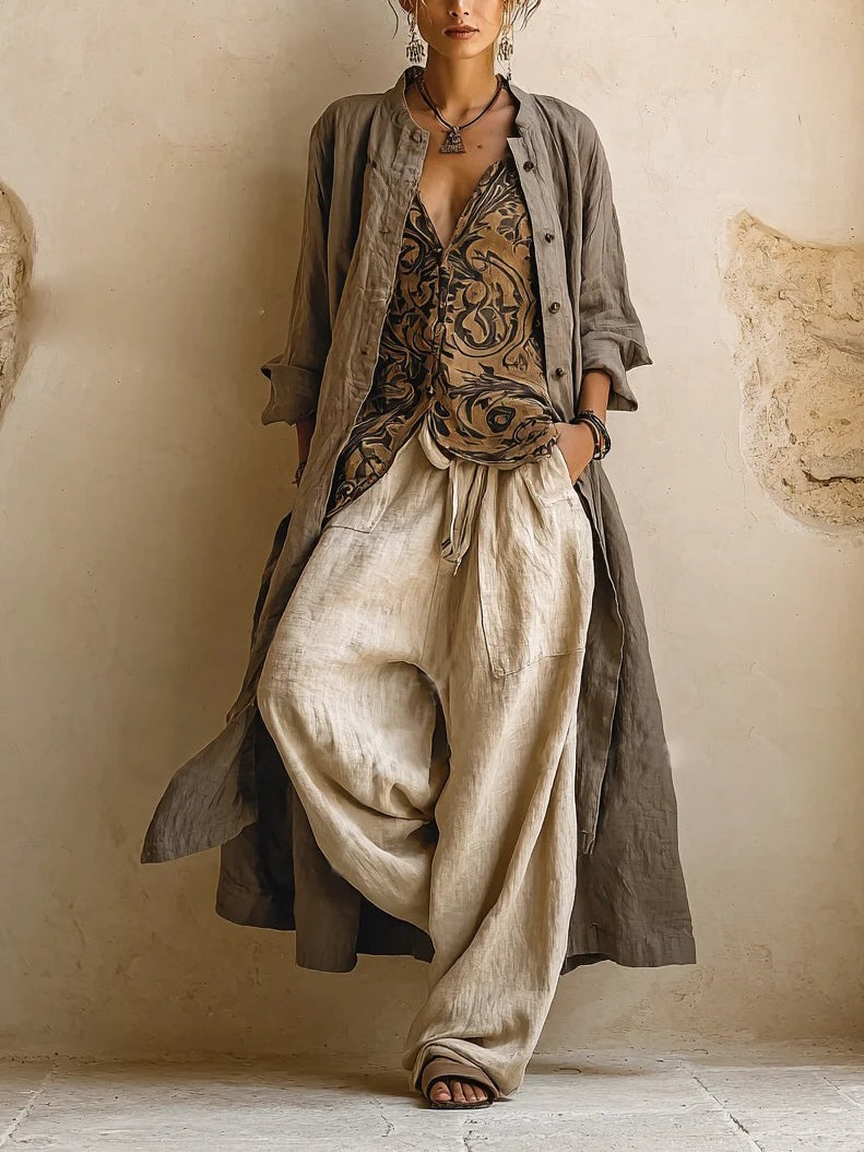 GRETEL - LOOK SUPERPOSÉ COMPLET BOHEMIAN FLUID