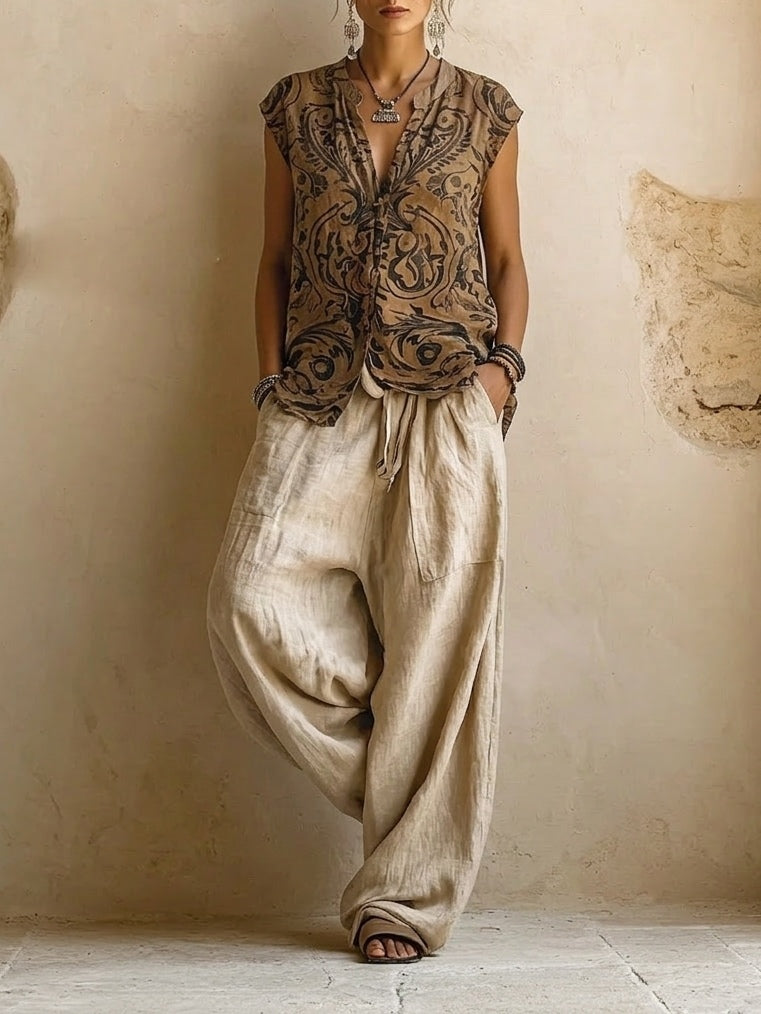GRETEL - LOOK SUPERPOSÉ COMPLET BOHEMIAN FLUID
