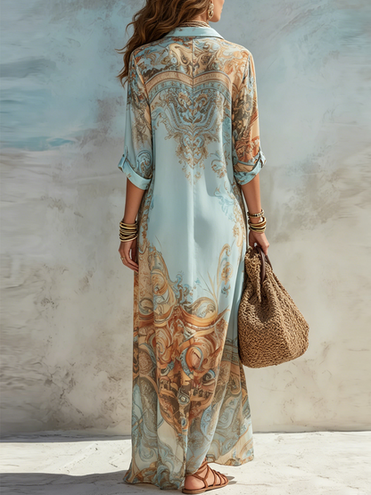 Olive | Robe chemise Mediterraneo